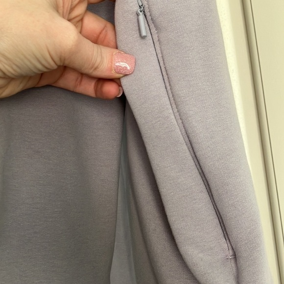 Athleta Retroplush Shirt Jacket Purple Plush Cotton Blend Button Up Size L - Picture 6 of 11